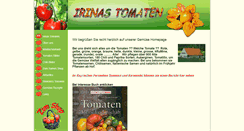 Desktop Screenshot of irinas-tomaten.de