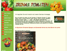 Tablet Screenshot of irinas-tomaten.de